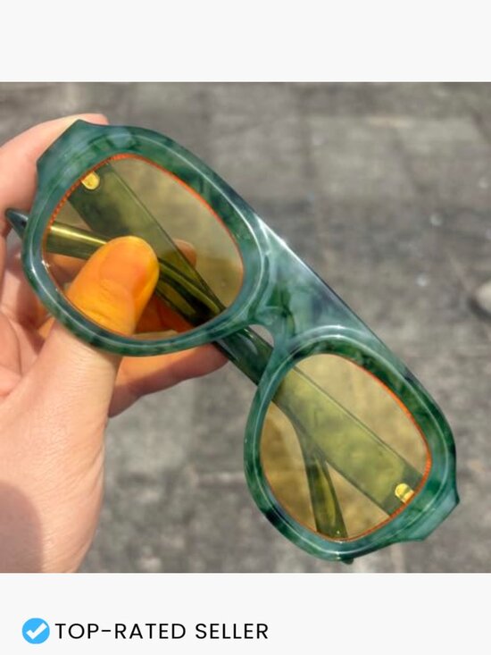 Retro Square Sunglasses for Women Fashion Gradient UV400 Pilot Sun Glasses main image 4